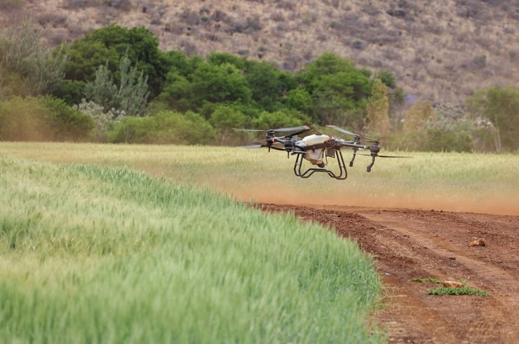 Precision farming technology used to monitor crops and farmland